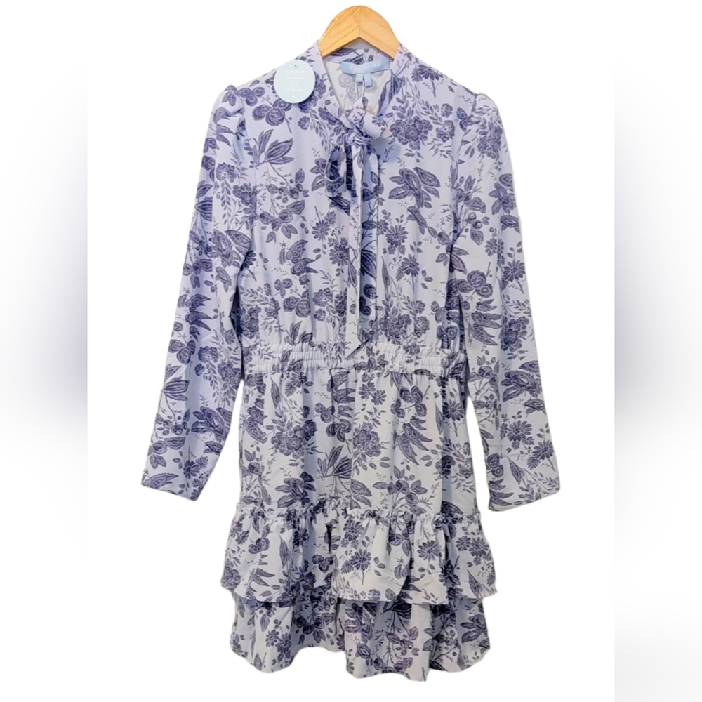Hill House Home Talia Dress Lilac Tonal Crepe Large NWT - Picture 2 of 9